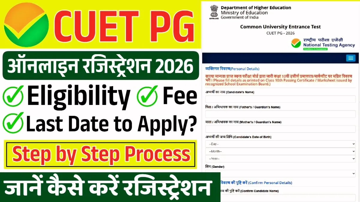 CUET PG 2026 Registration
